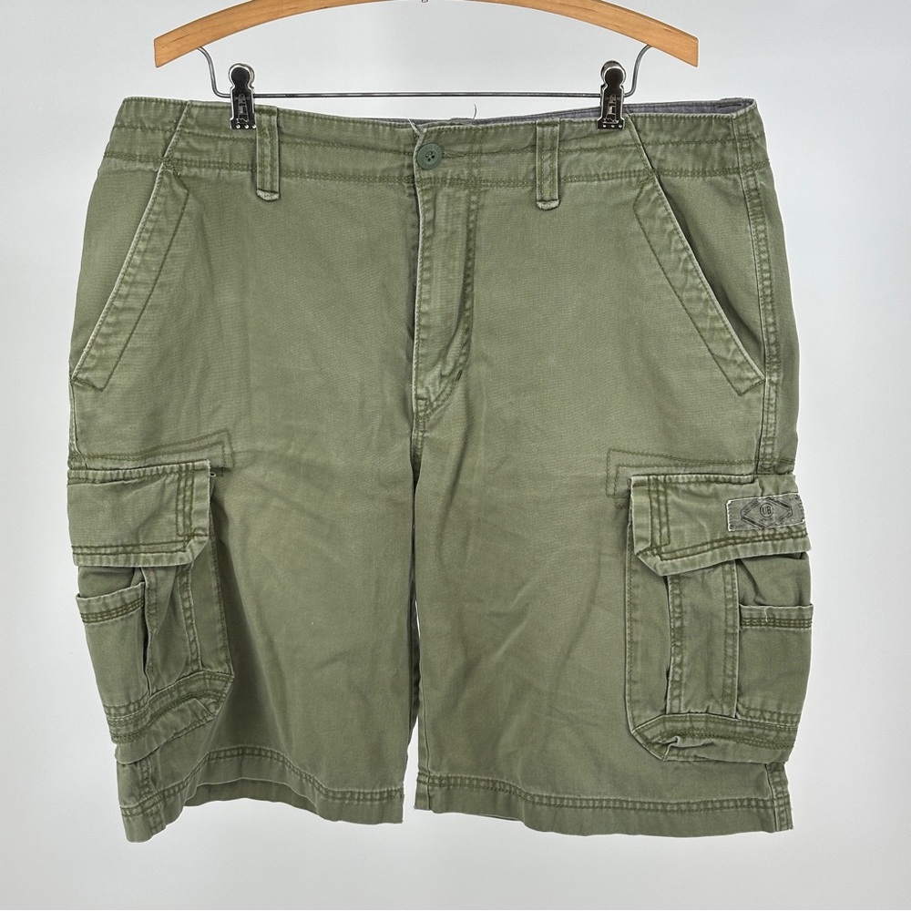 UNIONBAY Men's Army Green 38‎ Cotton Cargo Shorts